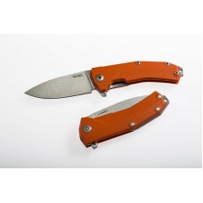 Lionsteel KUR satin finish blade G10 orange handle