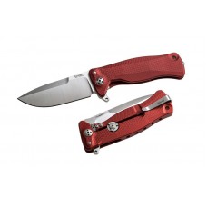 Lionsteel SR11 lama satinata  manico alluminio rosso